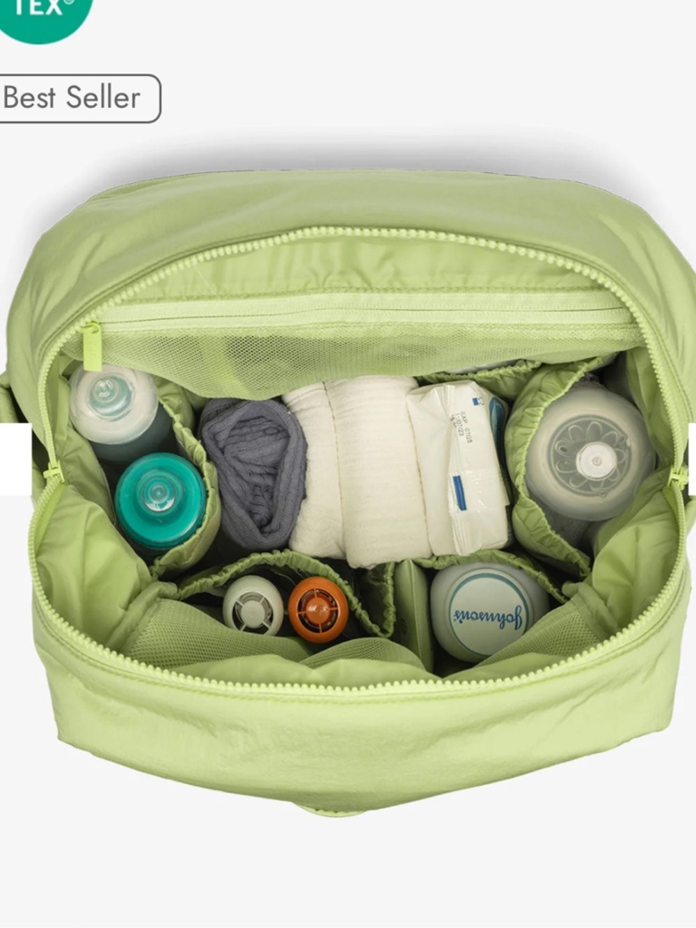 Calpak Backpack with Laptop Sleeve in Lime - Picture 13 of 16
